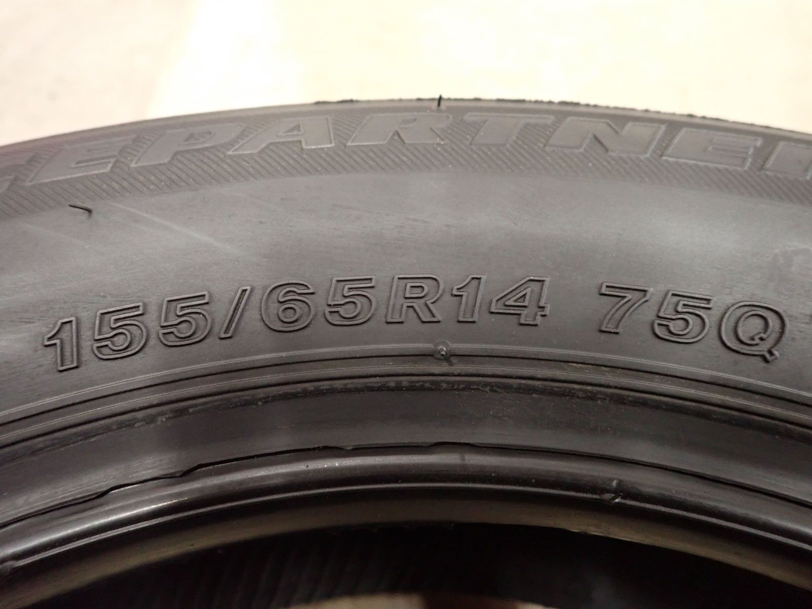 冬4本 会社宛 送料無料 155/65R14 75Q ブリヂストン アイスパートナー