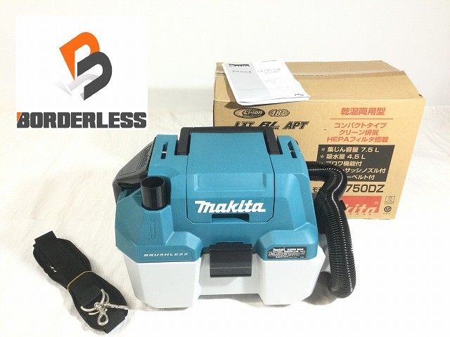 ☆未使用品☆makita マキタ 18V 充電式集じん機 VC750DZ 乾湿両用