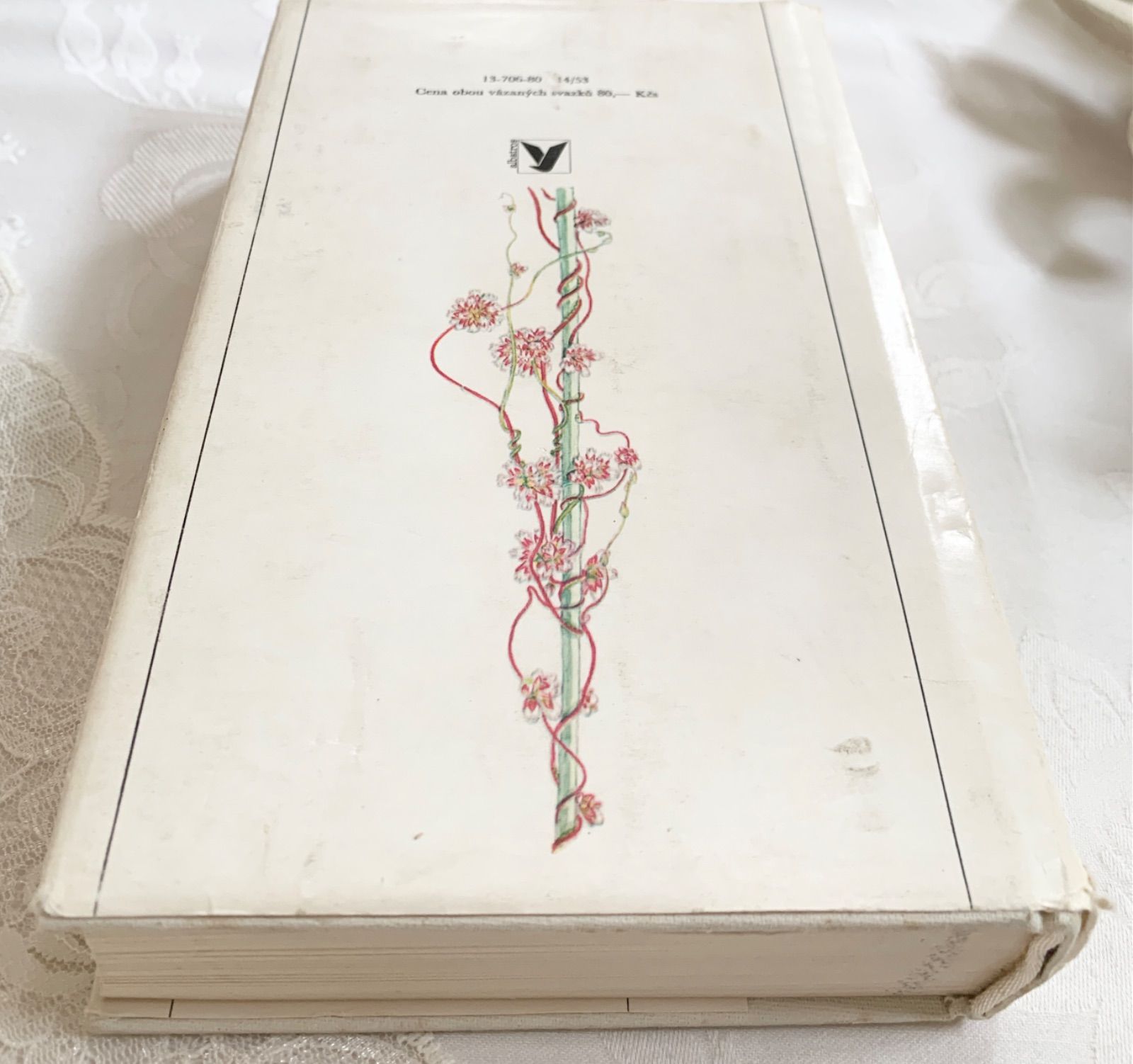 チェコ印刷ビンテージ植物図鑑 - 私たちの花-Naše květinyボタニカル
