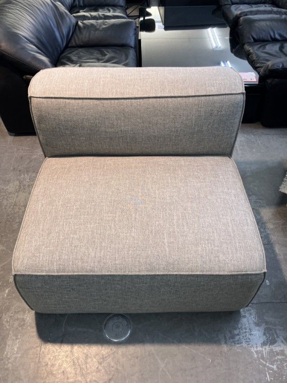 【中古品】オリバー 1人掛けソファ S・SF-25B-AL グレー