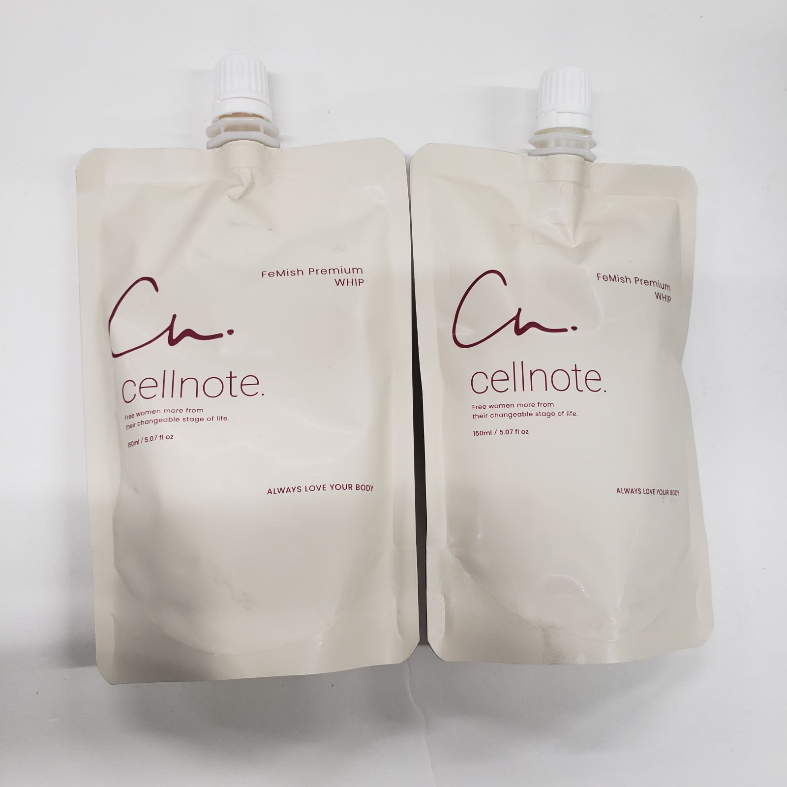 D3677 cellnote. セルノートフェミッシュプレミアムホイップ つめかえ用 150ml 計2点セット