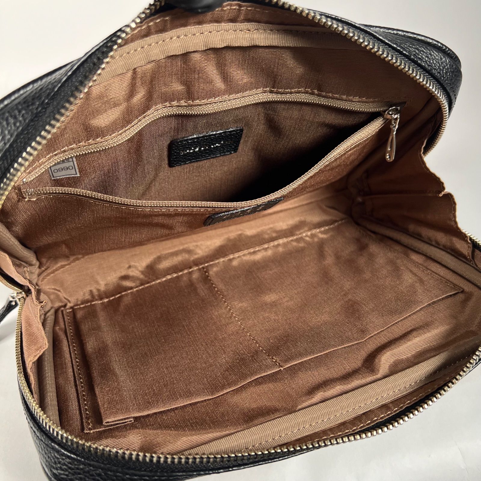 B134 DAKS ダックス ショルダーバッグ ハウスチェック ロゴ PVC レザー