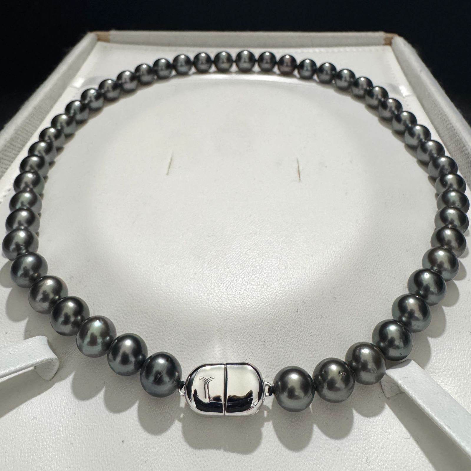【照り強】GINZA TANAKA 本真珠 パールネックレス 大粒 美品 33g 最高級/テリ最強】オーロラピーコック級 GINZA TANAKA 南洋黒蝶真珠