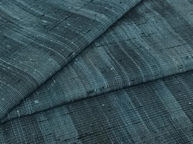 平和屋着物▽上質な紬　単衣　霞文　正絹　逸品　AABI4621jh 17,082円