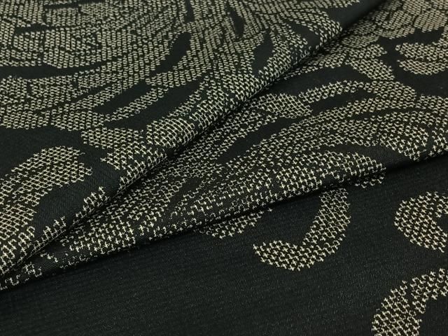 平和屋着物▽上質な紬　単衣　乱菊　正絹　逸品　AABI4623jh