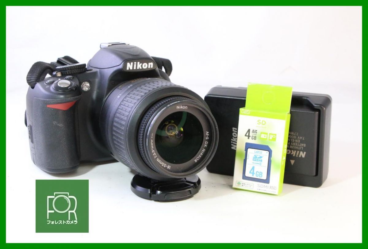 良品■到着後即使える■Nikon D3100+AF-S NIKKOR 18-55mm G■ショット数わずか3375回■バッテリー・チャージャー・4GB SDカード付■EE1065
