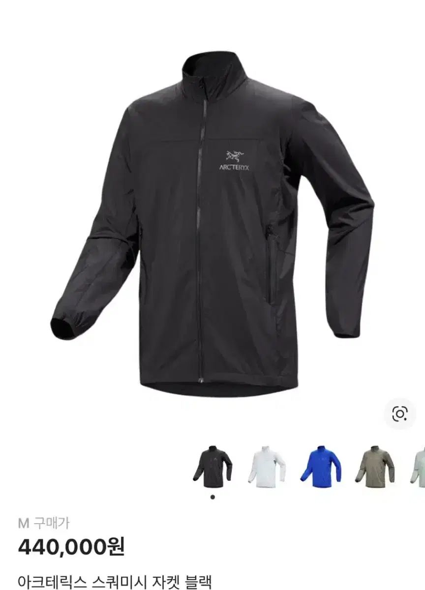 ARC'TERYX アークテリクス スコーミッシュ ブラック ジャケット m