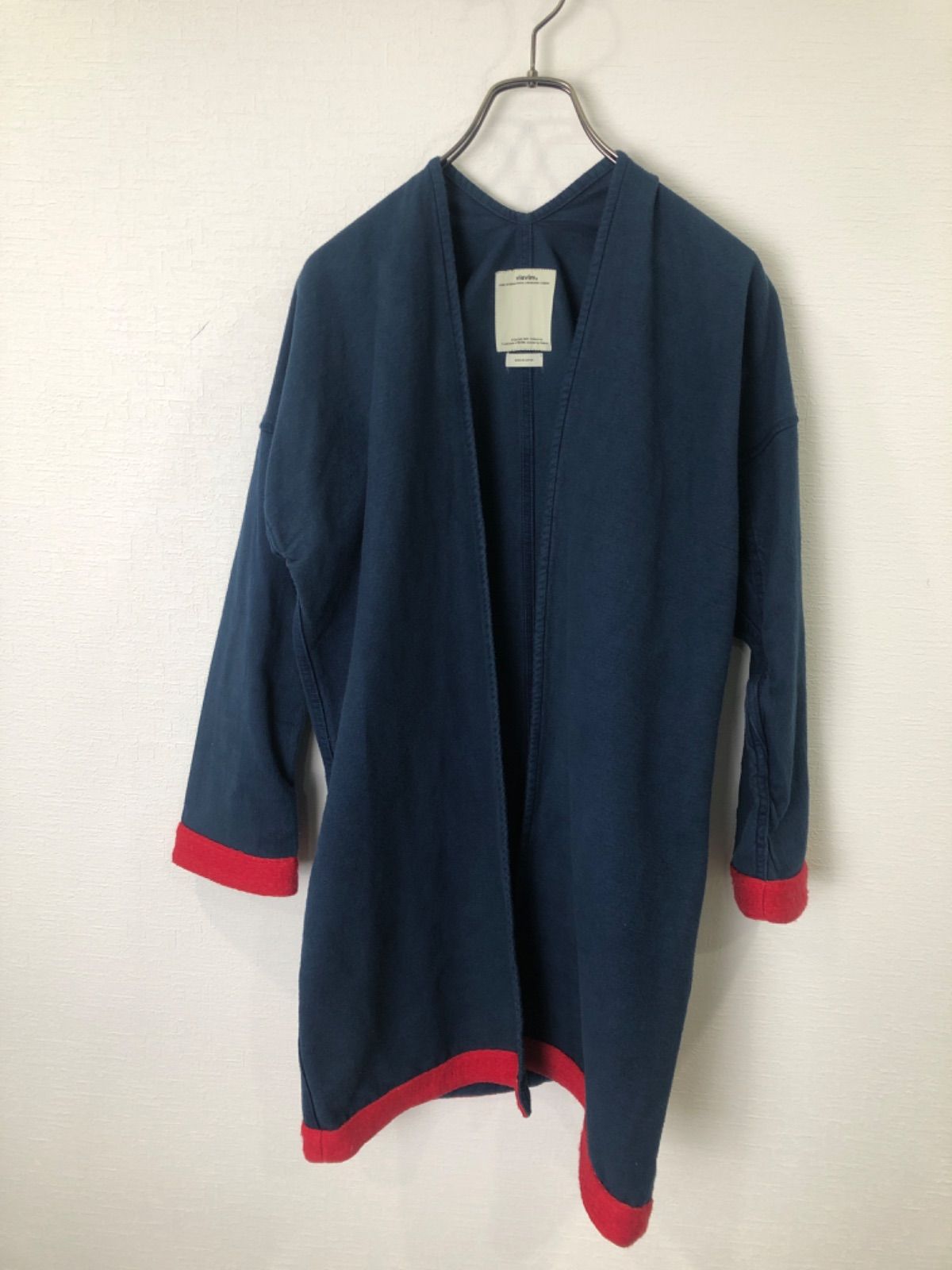S00089｜visvim｜ヴィズヴィム｜SANJUROCOAT｜サンジュウロコート｜ネイビー｜コットン｜美品｜ハイブランド｜ロングコート｜ドメスティックブランド｜Y2K｜90S｜古着｜ヴィンテージ｜USA古着｜アメカジ｜今期トレンド｜メンズM｜和モダン