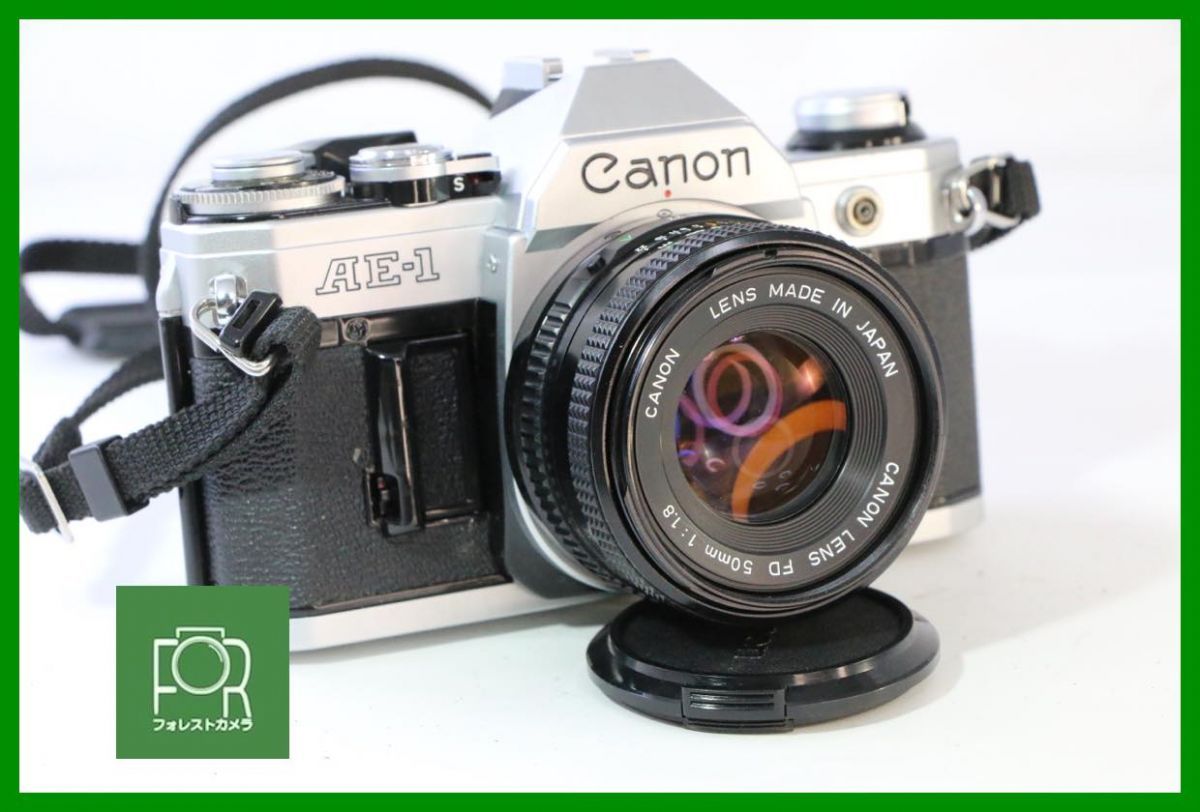 動作保証・点検済】良品□Canon AE-1 ｼﾙﾊﾞｰ / NEW FD 50mm F1.8□
