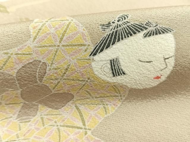 平和屋着物●訪問着 作家物 人物花文 暈し染め 正絹 逸品 AABI1507fy 平和屋着物●訪問着 作家物 人物花文 暈し染め 正絹 逸品 AABI1507fy