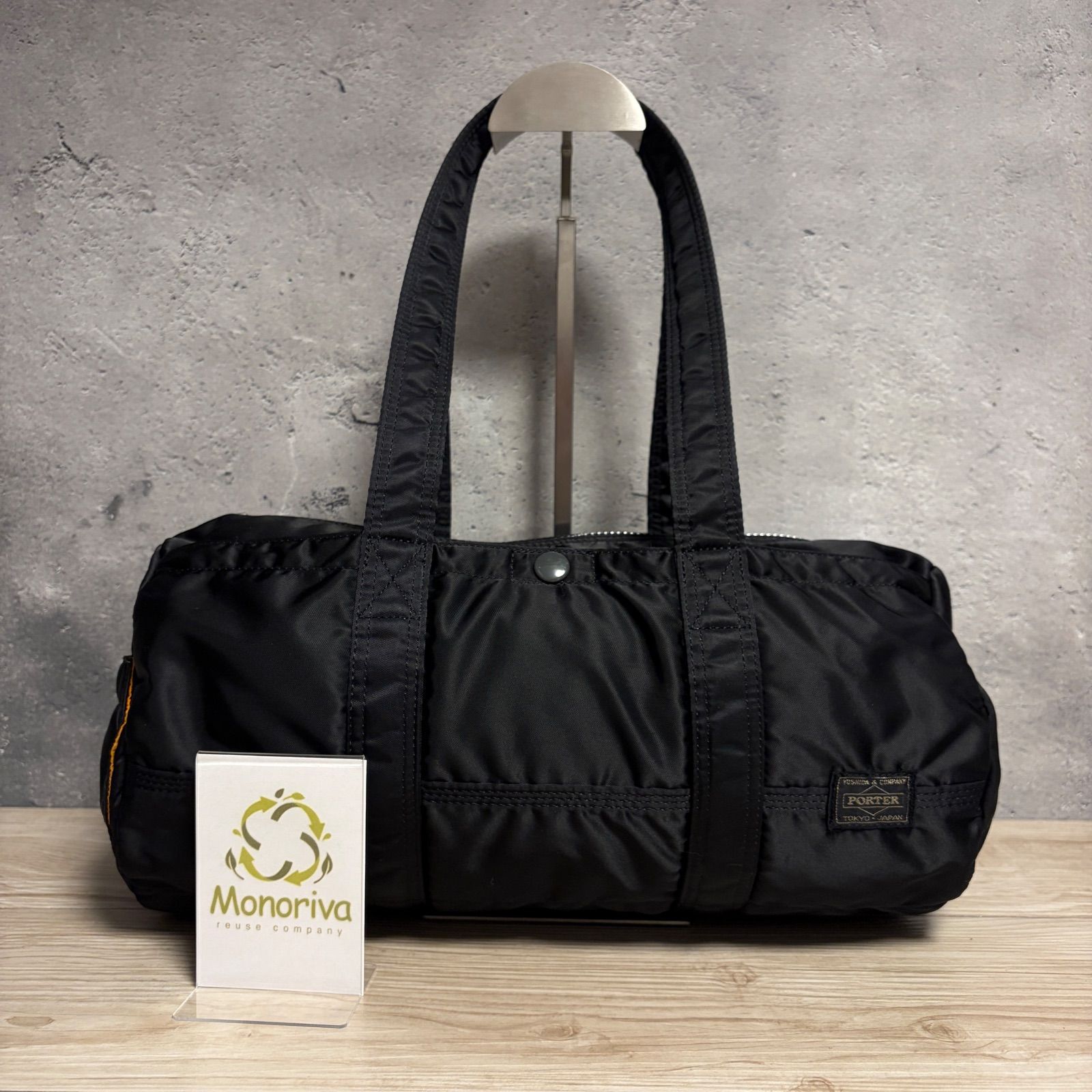 ☘️ ✨美品✨ PORTER タンカー ミニボストンバッグ 旧ファスナー 黒 L4-992