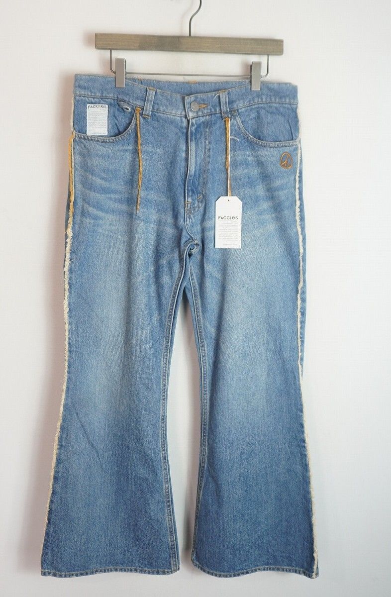 正規 23SS FACCIES ファッチーズ 11oz Big Bell Pt ビックベル デニム パンツ ジーンズ F23S03002 コットン 日本製 青 サイズ 1 3040Q★2