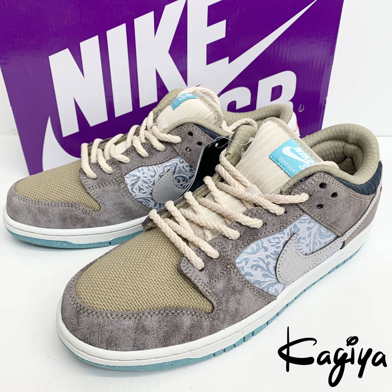 未使用 NIKE ナイキ スニーカー メンズ FZ3129-200 ナイキSB ダンク LOW PRO PRM ベージュ 水色