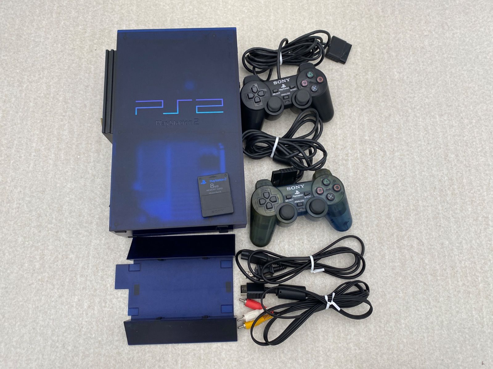 PlayStation 2 ミッドナイトブルー BB Pack (SCPH-50000MB/NH)【動作品