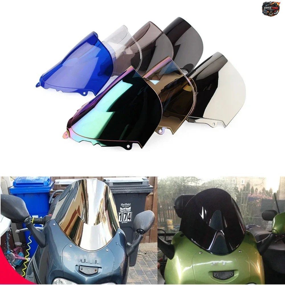スズキ カタナ GSX600F GSX750F GSX 600 750 F 用ダブルバブルウインドシールドディフレクタープロテクターウインドスクリーン 1998-2008 0