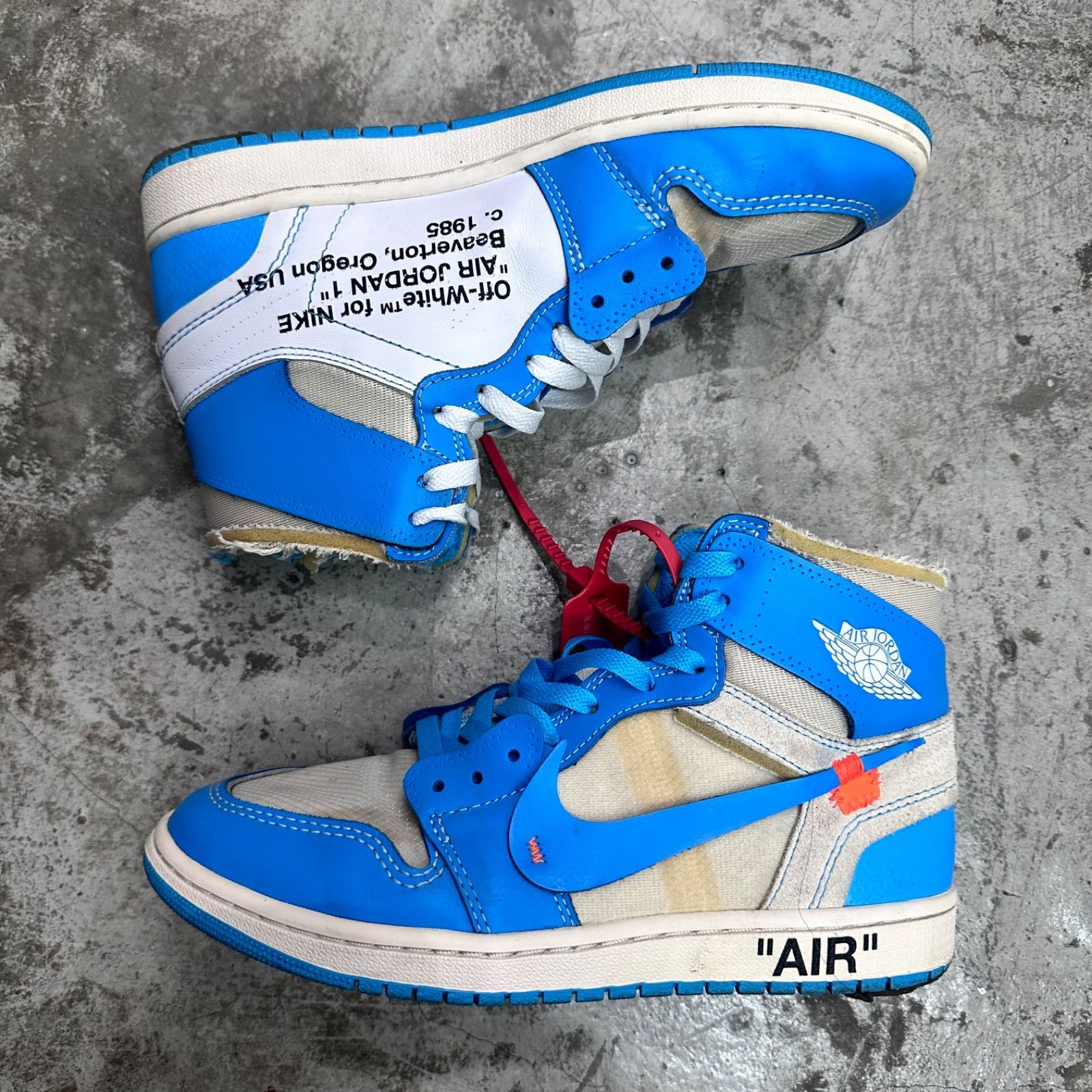 NIKE × OFF-WHITE Air Jordan 1 High UNC コラボ ジョーダン1