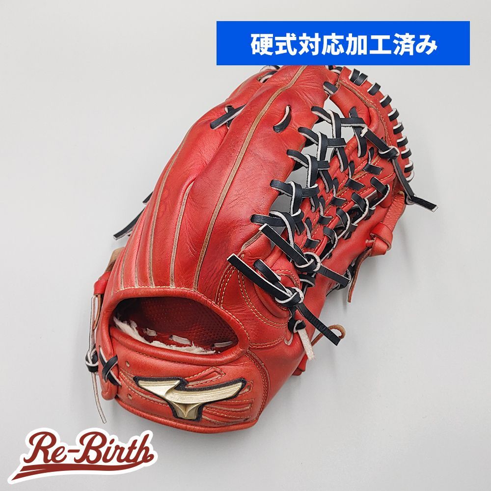 【硬式対応アップグレード済 (高校野球対応)】 ミズノ 硬式グローブ / 外野手用 型付け済み (mizuno グラブ) [KA554]