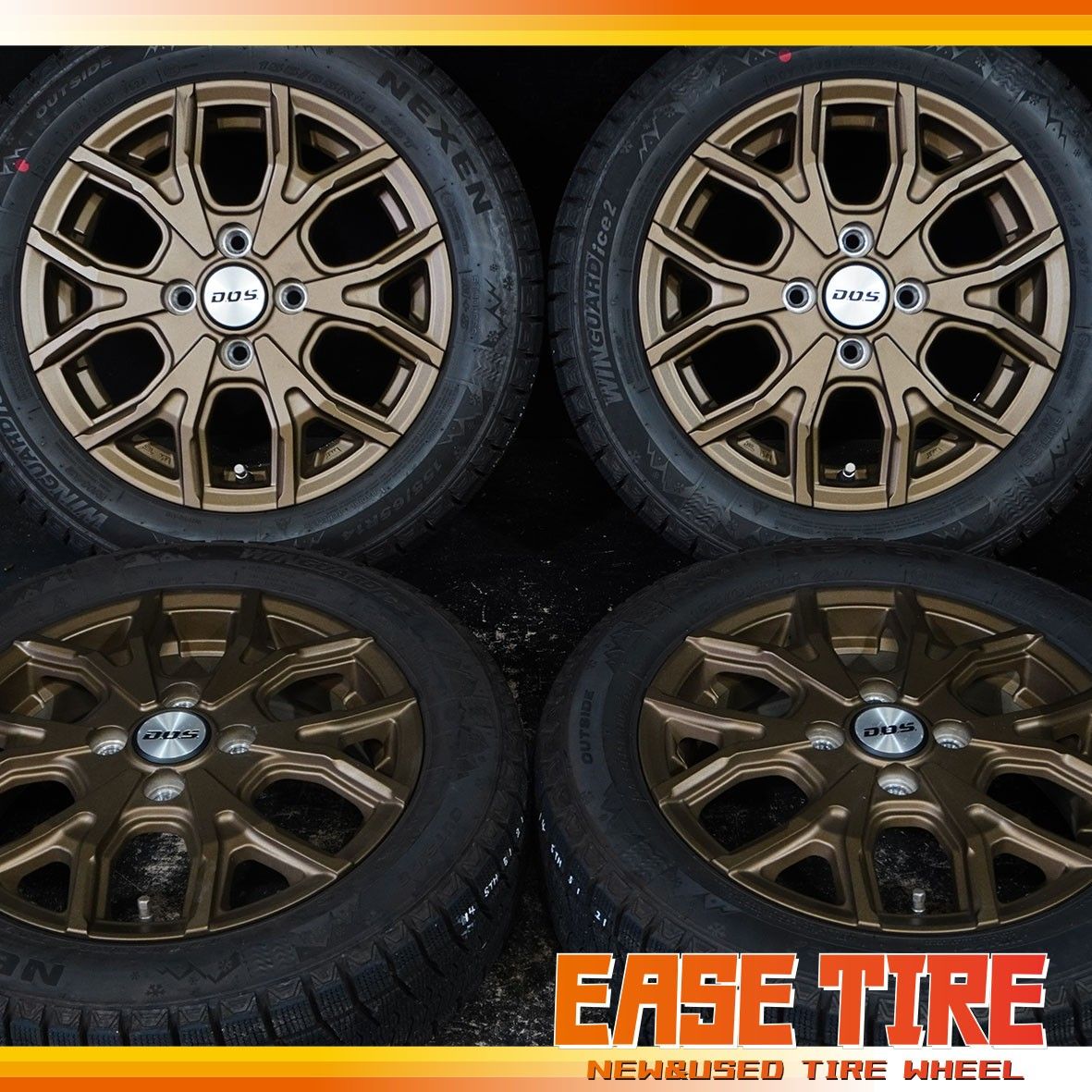 バリ溝 24年製 NEXEN WINGUARD ice2 / D.O.S VS-T6 【 155/65R14 / 4.5