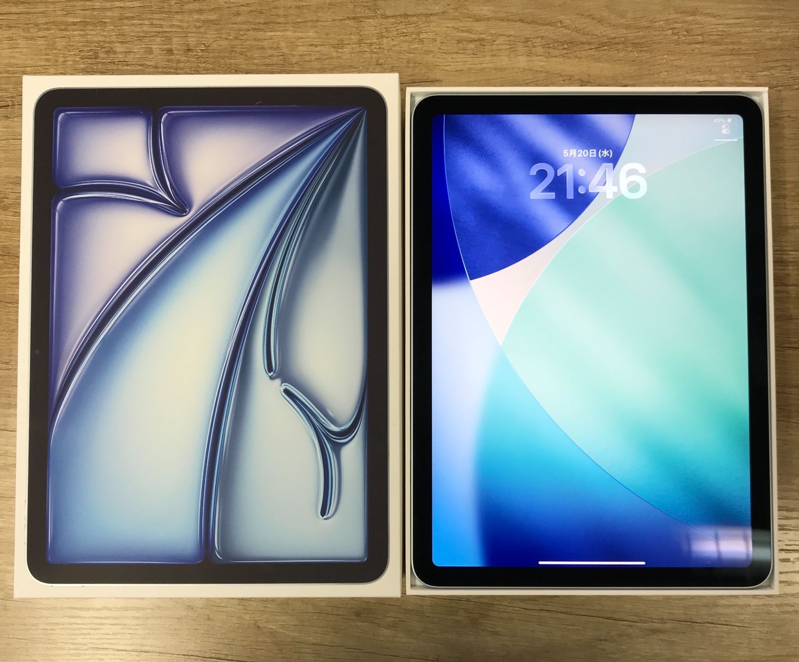 メルカリ最安価！ iPad Air (M3) 11インチ第７世代 美品】iPad Air (M3)11インチ 128GB ブルー - メルカリ