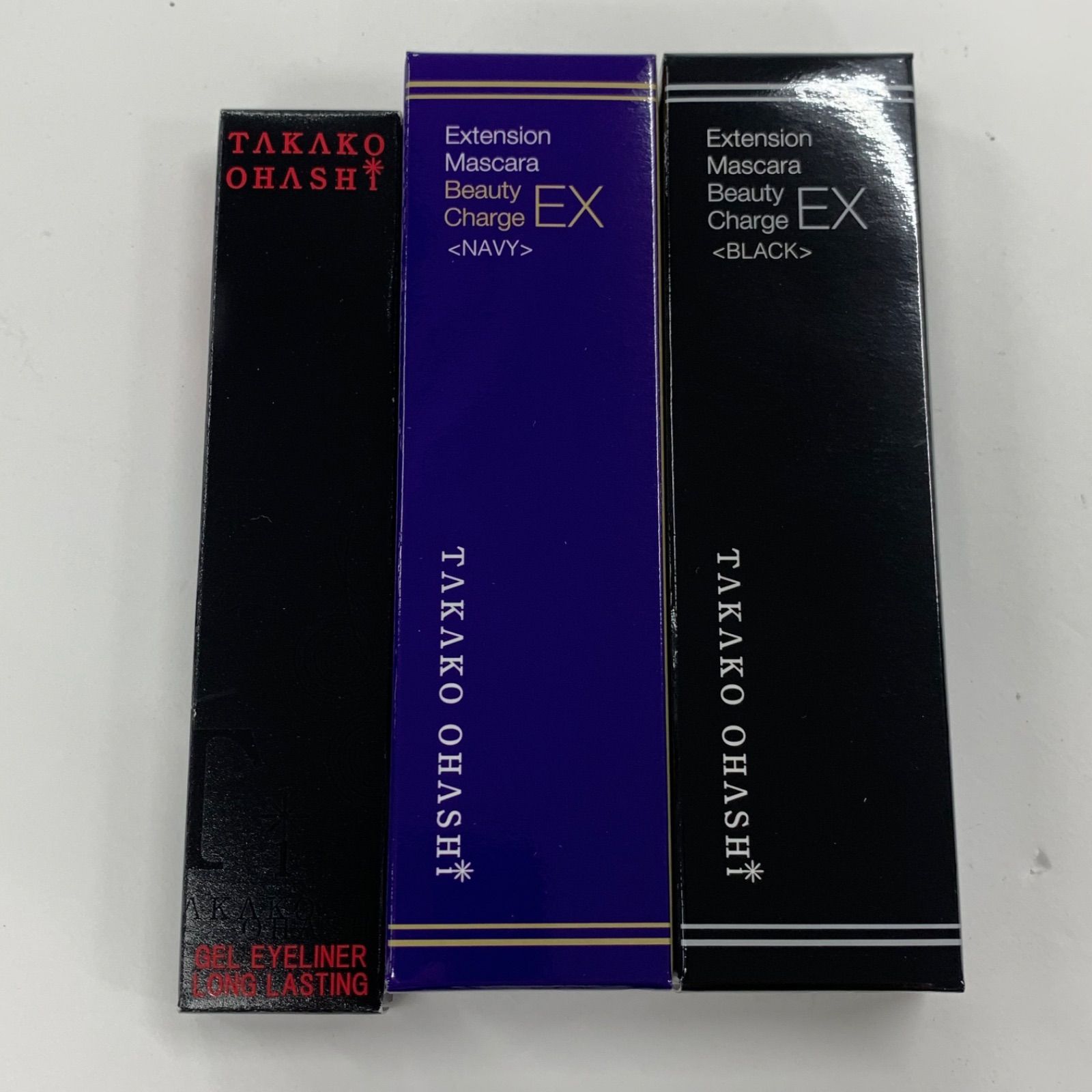 M4634 TAKAKO OHASHI 大橋タカコ エクステンションマスカラ ビューティチャージ EX 10g×2・ジェルアイライナー ロングラスティング 計3点セット