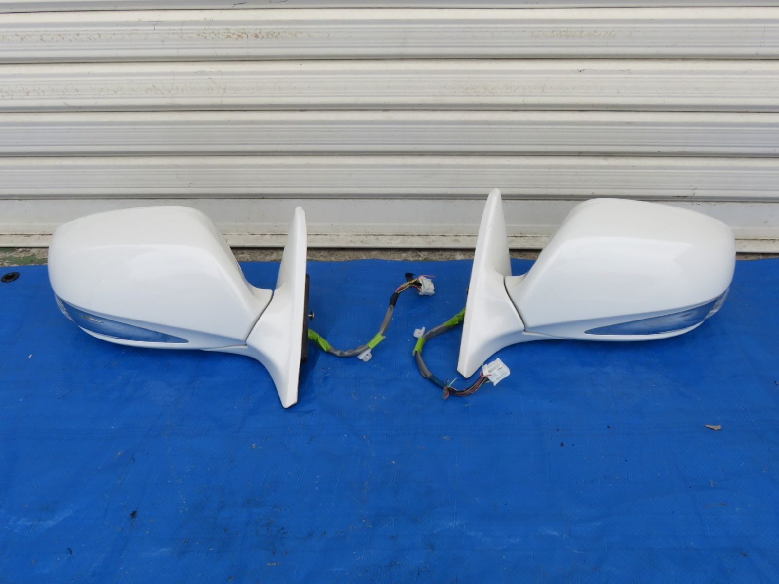 LK1279* 動作OK レクサス GS350 GRS191/後期 純正 ドアミラー 左右 サイドミラー ウインカー付 /GS460 GS430 GS450h　※小傷