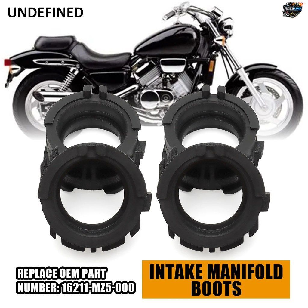 ホンダ VF750C マグナデラックス VFR750 VFR750F 1994-1997 に適合 4個入り ブラック ラバー キャブレター インテーク マニホールド ブーツ