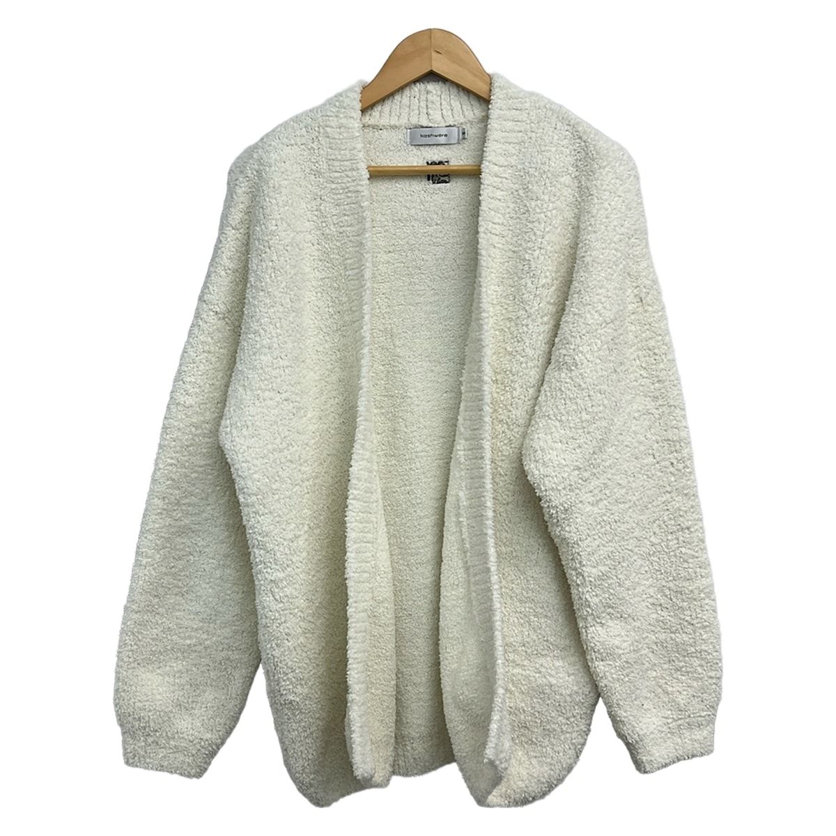 KASHWERE(カシウエア) カーディガン サイズM レディース美品 - アイボリー 長袖