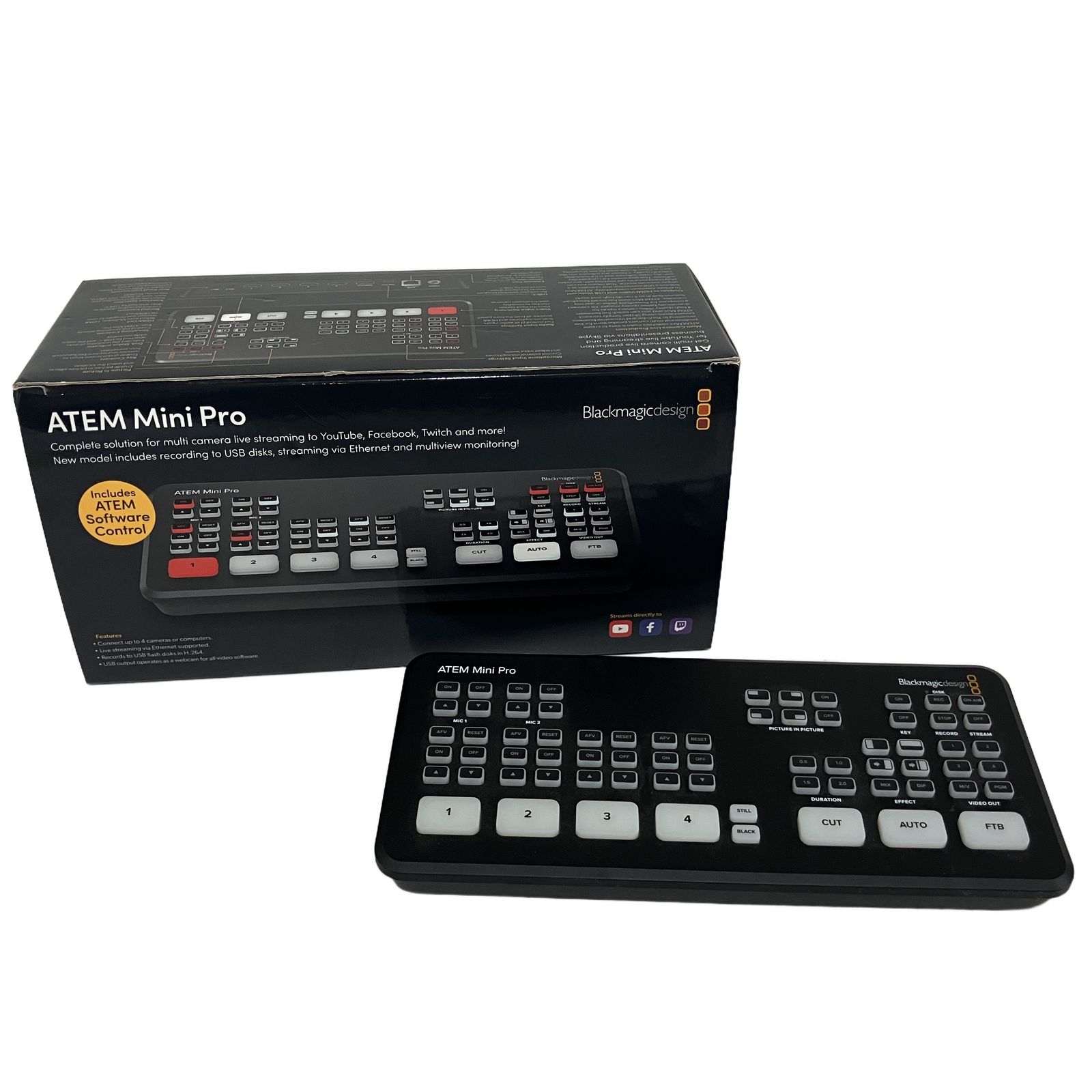 Blackmagic Design ATEM Mini Pro 配信用 ビデオ スイッチャー 配信
