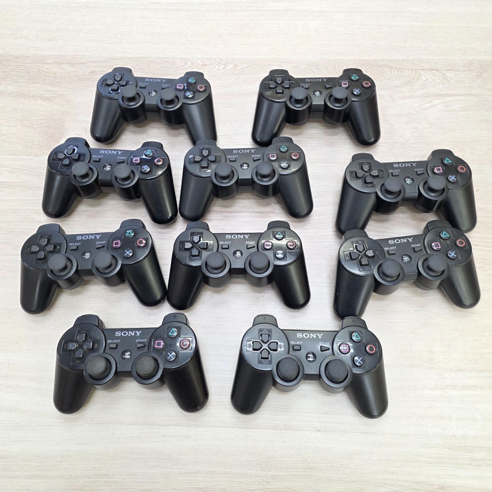 10個 DUALSHOCK3 コントローラー デュアルショック3 ブラック ジャンク 動作未確認 本体 PS3 プレイステーション3 プレステ3 在庫多数