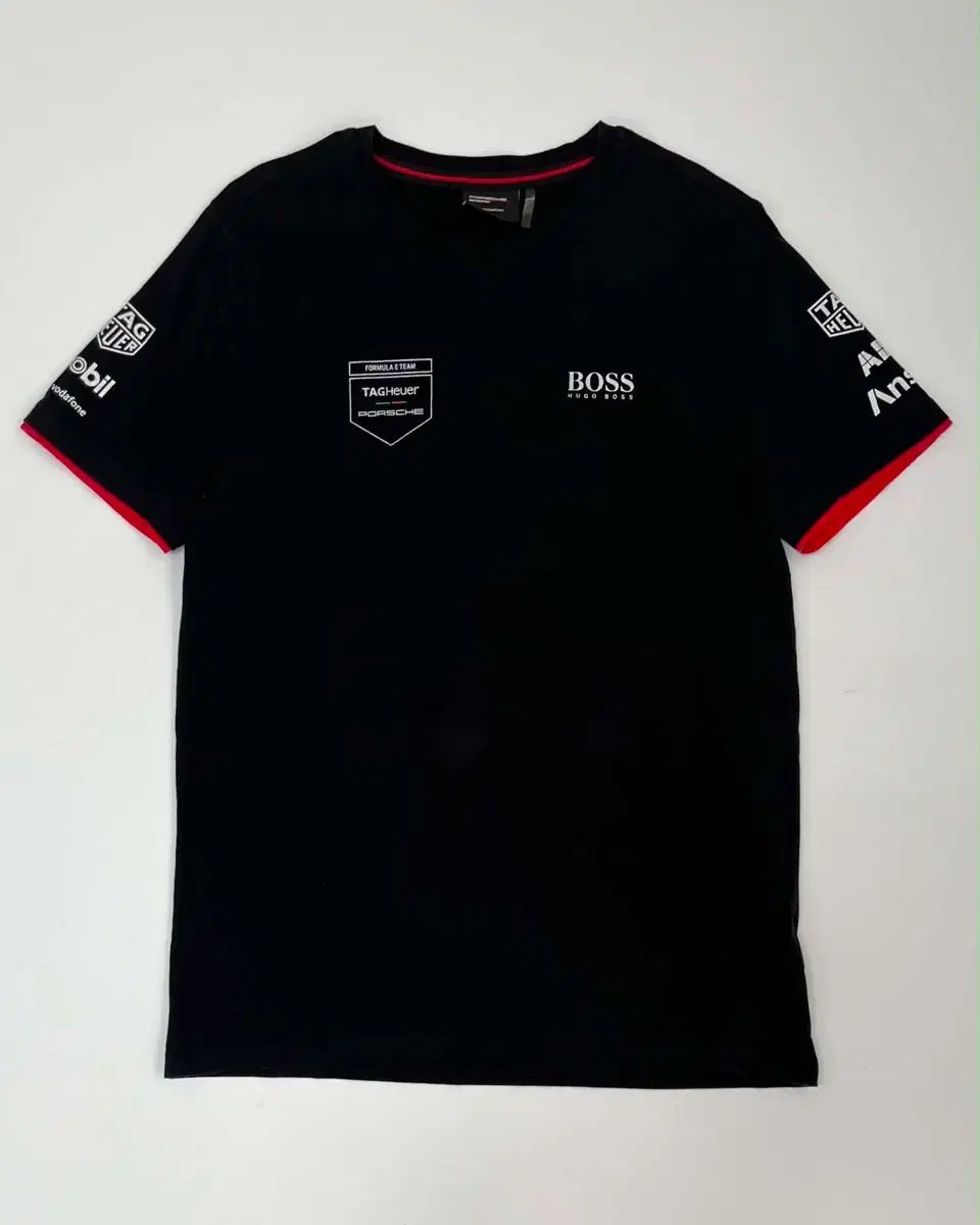 ポルシェ フォーミュラ Eチーム レーシング 半袖 リンガー Tシャツ