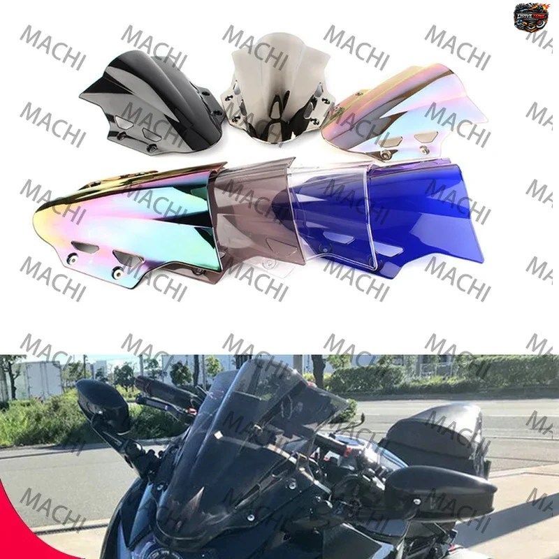 スズキ GSX250R 2017-2021 用モーターサイクルウィンドディフレクター ダブルバブルウィンドシールドディフレクタープロテクターウィンドス