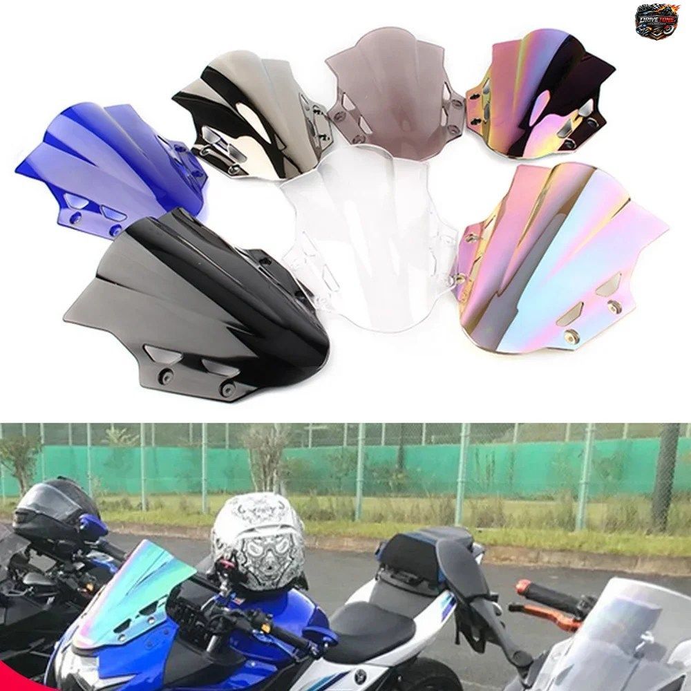スズキ GSX250R GSXR GSX 250 R 用ダブルバブルウインドシールド 250R 2017-2021 ウインドスクリーンアクセサリー フェアリングディフレク