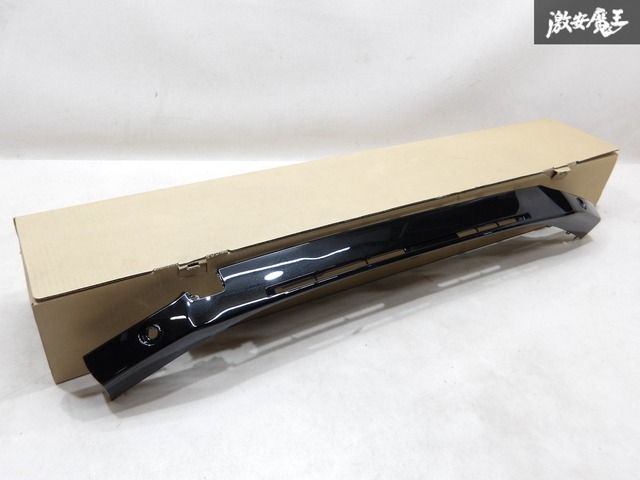 【未使用】 スズキ 純正 MK54S スペーシア カスタム フロント バンパー ガーニッシュ ロア 下部 71772-53U5 ZMV スーパーブラックP 即納