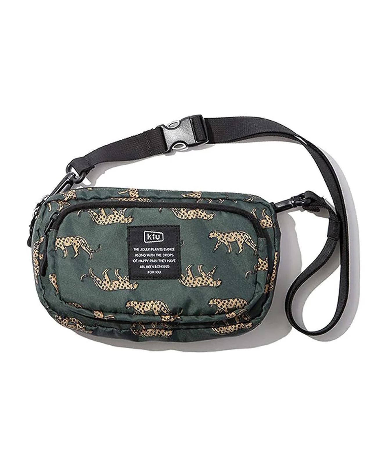 KiU キウ 300D フロントポケット ミニ ショルダーバッグ SHOULDER BAG はっ水 撥水 防水 バッグ ボディバッグ アウトドア フェス カジュアル かわいい おしゃれ メンズ レディース 男女兼用 レオパード K156-17 2a96f2a1