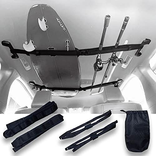 カー ルーフ キャリア ベルト CAR LOOF CARRIER BELT サーフボード スノーボード 釣竿 車内 天井 簡単 装着ベルトpms aed31fec