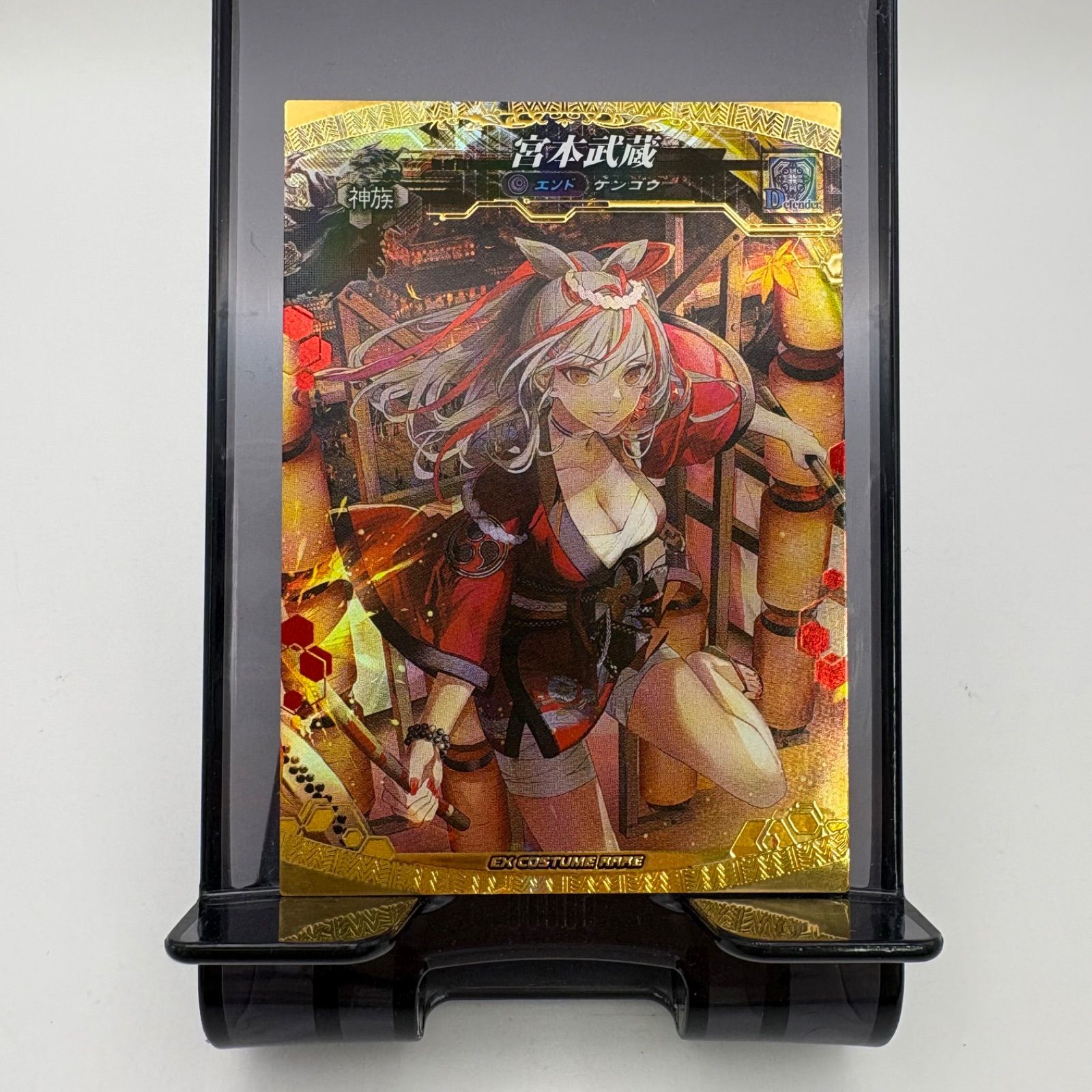 K6295★美品 ロードオブヴァーミリオン Lov 宮本武蔵 エンボス加工あり EX COSTUME RARE ECR キラ レア