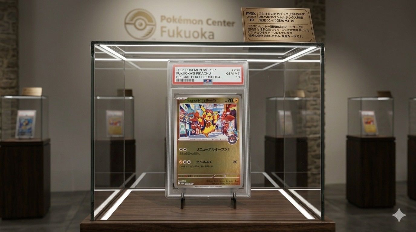 ✓【PSA10】フクオカのピカチュウ 289/SV-P プロモ ポケモンセンター