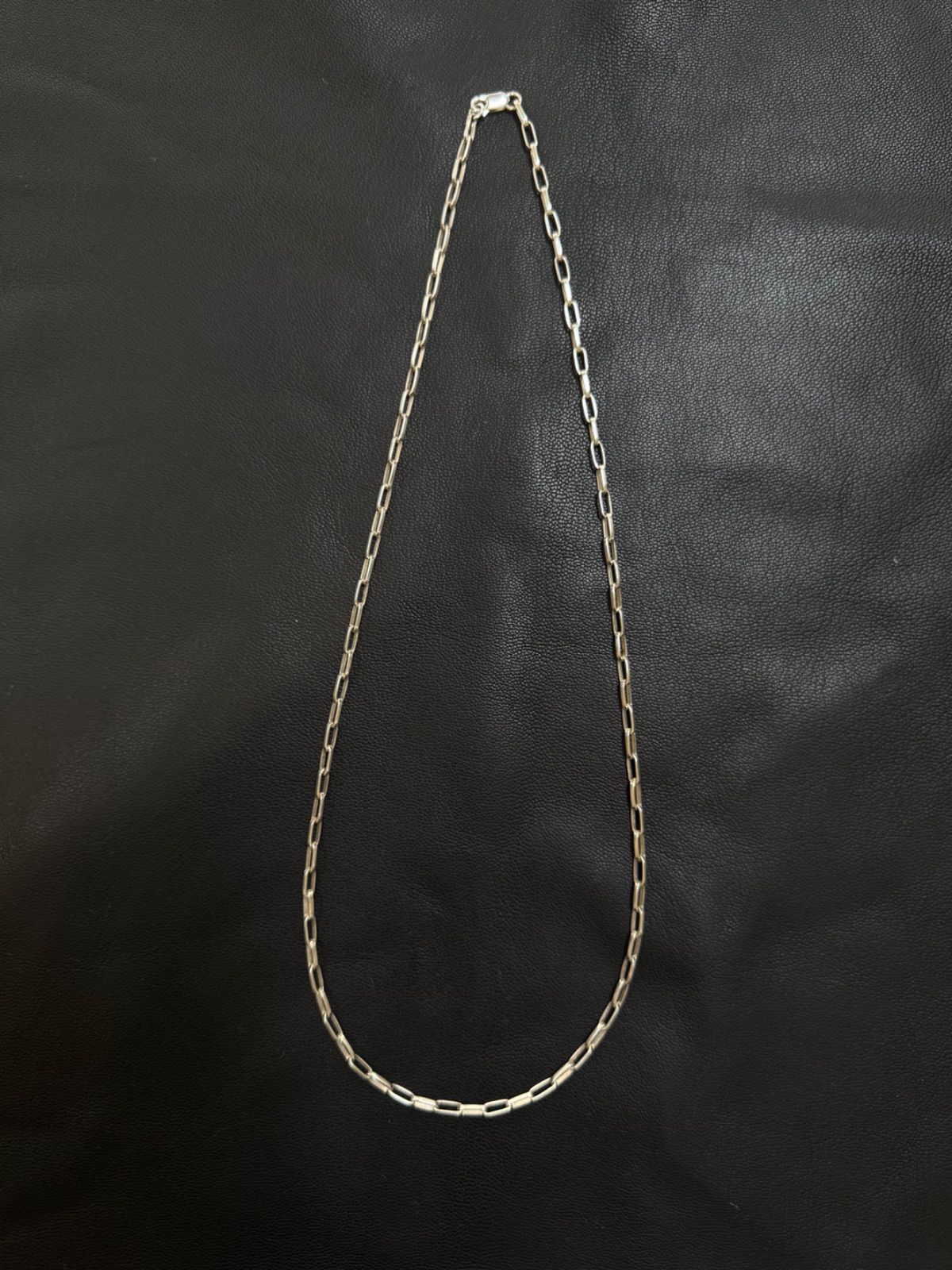 Paperclip Chain 925 Sterling Silver Long Necklace 63cm │ ペーパークリップ│ チェーンネックレス
