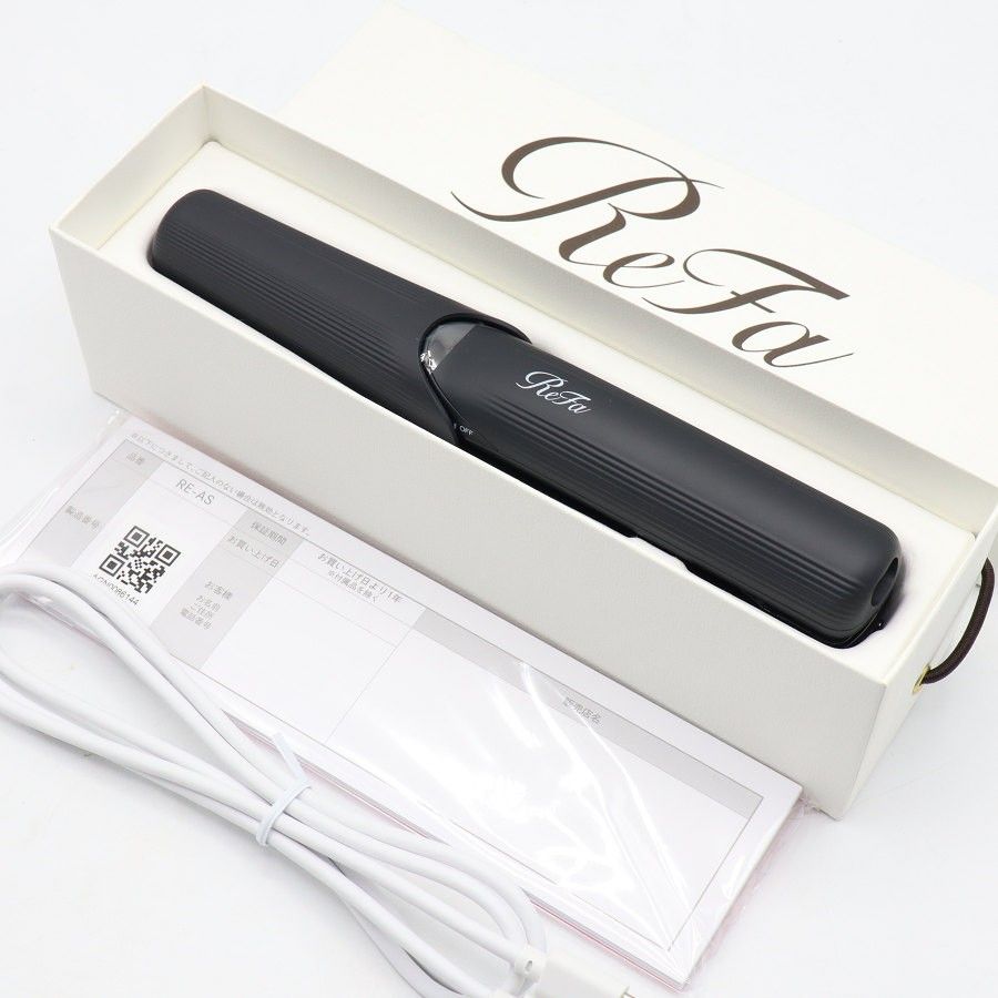 【美品】MTG ReFa FINGER IRON ST RE-AS-03A ブラック フィンガーアイロン リファ 本体
