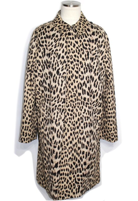 CELINE セリーヌ 衣類 レオパード ロングコート 衣料品 コットン/キュプラ マルチカラー メンズ【中古】