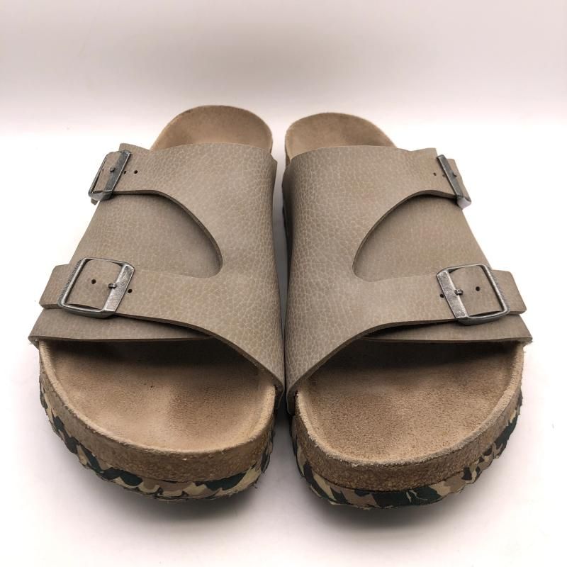 中古】BIRKENSTOCK ダブルバックルサンダル 28cm ベージュ