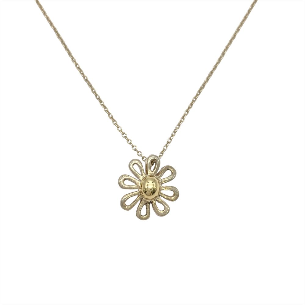 ティファニー Tiffany&Co. フラワー デイジー ネックレス SV925 2.8g 750 シルバー エルサペレッティ レディース【中古】