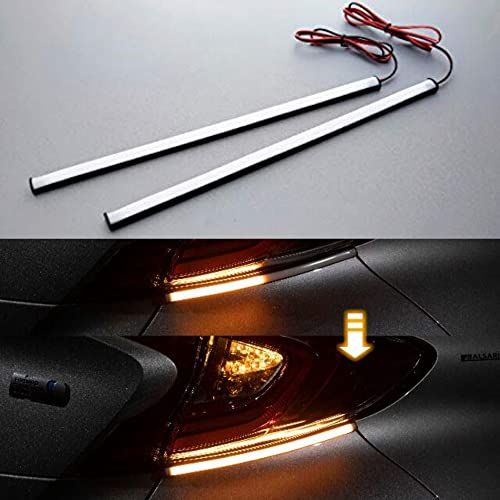 【新品】G-FACTORY シーケンシャルウインカー 20cm 32連 滑らかに流れるウインカー LED テープライト 12V 2本入り ホワイトチューブ 防水 オレンジ アンバー 正面発光 簡単取付 44245e25 4,872円