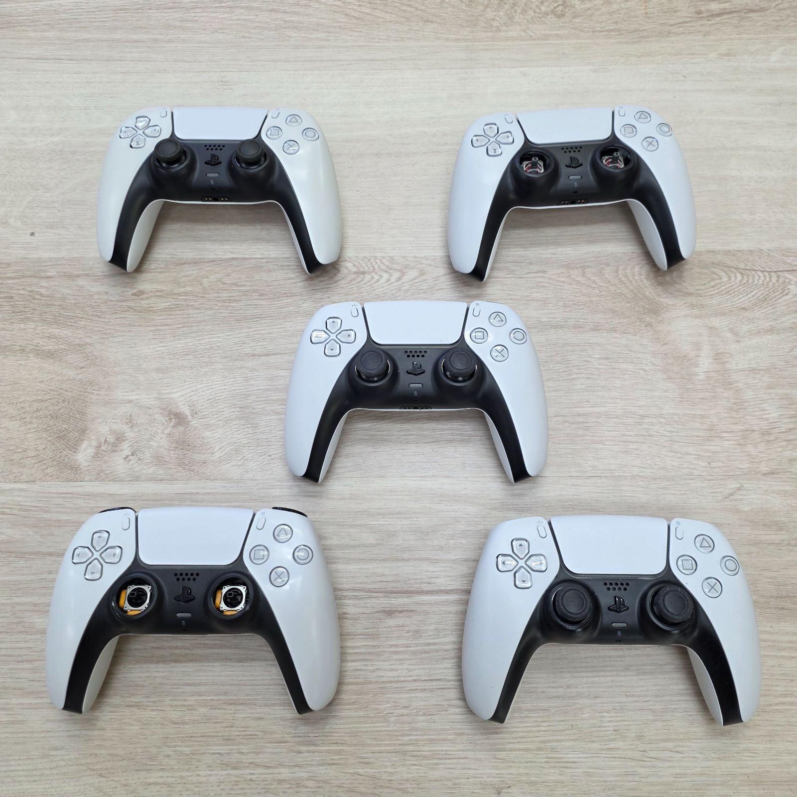 5個 DualSense デュアルセンス ホワイト ジャンク 動作未確認 コントローラー PS5 プレイステーション5 プレステ5
