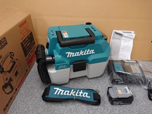 【未使用品】 マキタ 充電式集じん機 VC750DRG 乾湿両用型 バッテリ・充電器付