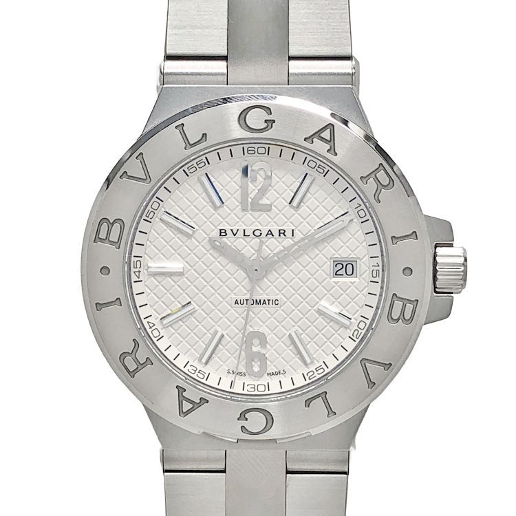 BVLGARI ブルガリ ディアゴノ DG40C6SSD 40mm AT オートマ時計 自動巻き 3針時計 デイト表示 ステンレススチール メンズ