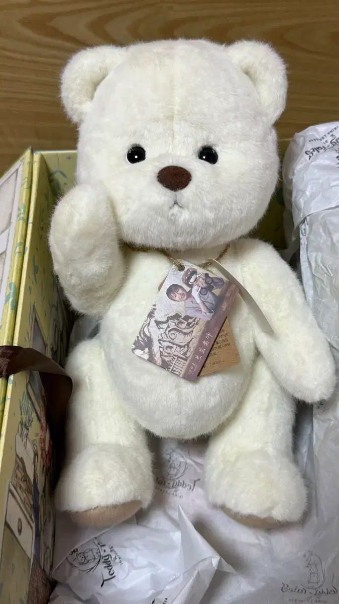 正規品 テディテイルズ ぬいぐるみ M 短毛 白