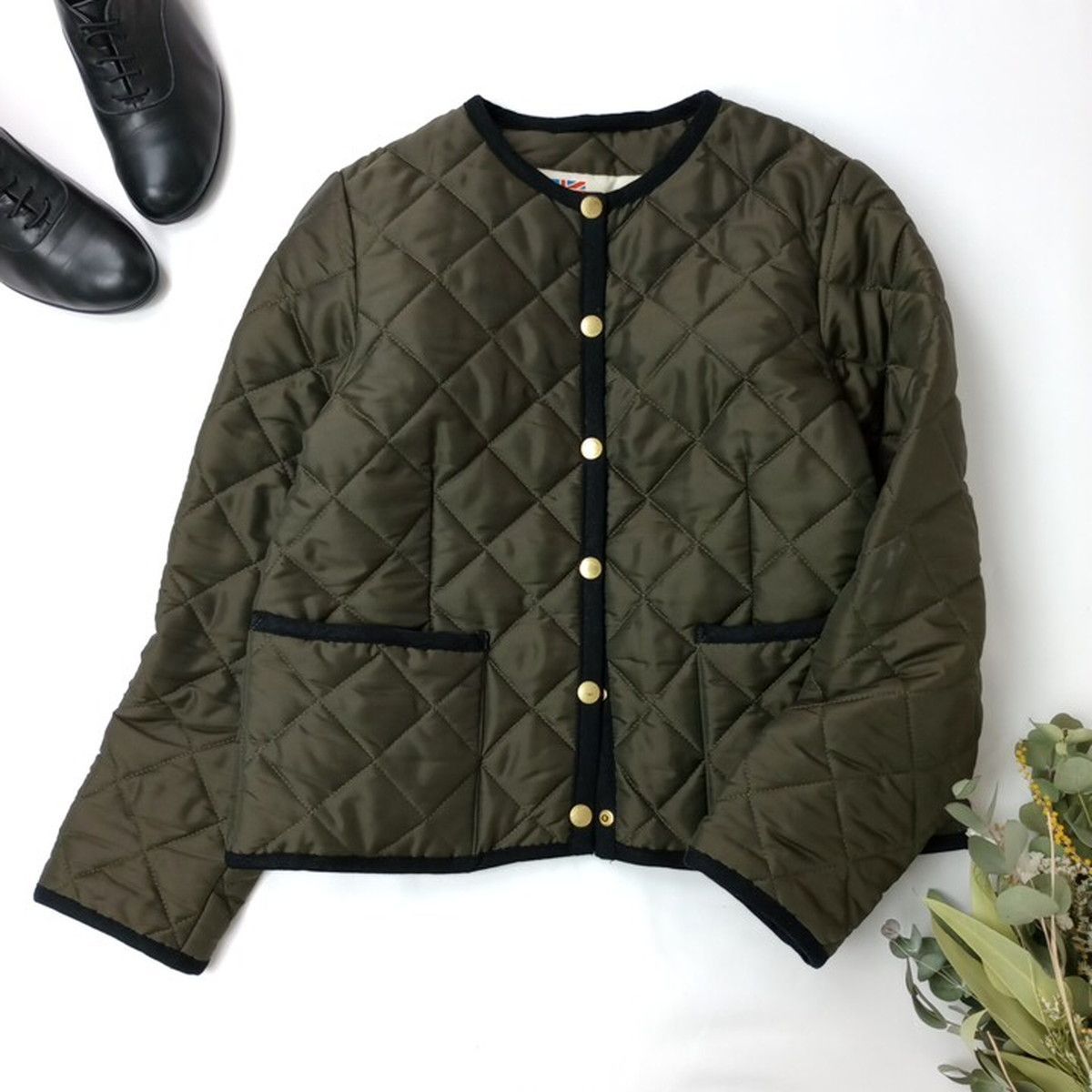 Traditional Weatherwear トラディショナルウェザーウェア ARKLEY キルティング ノーカラージャケット (111K＋2616)26F☆