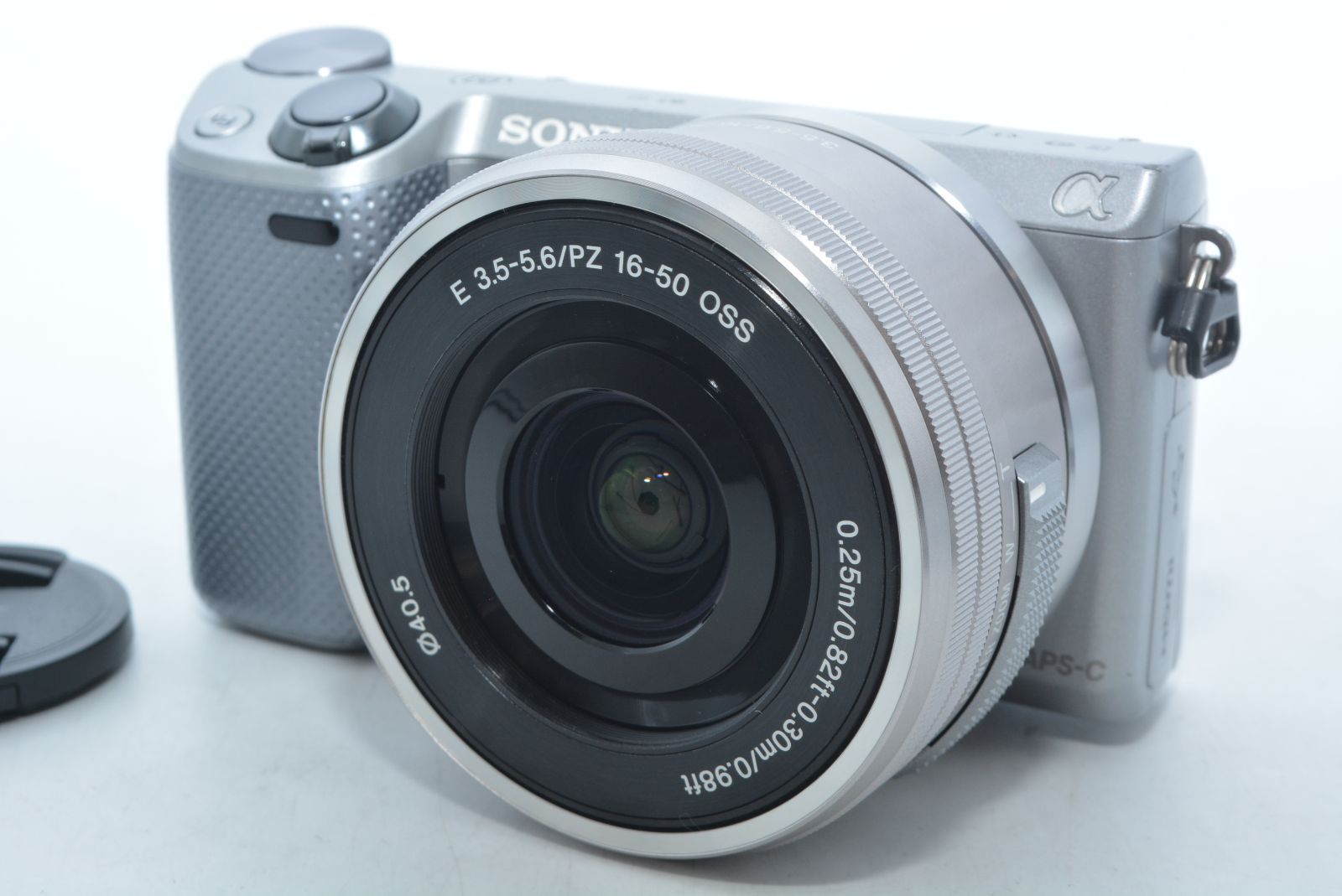 260407★極上★SONY ミラーレス一眼 NEX-5T パワーズームレンズキット シルバー NEX-5TL-S