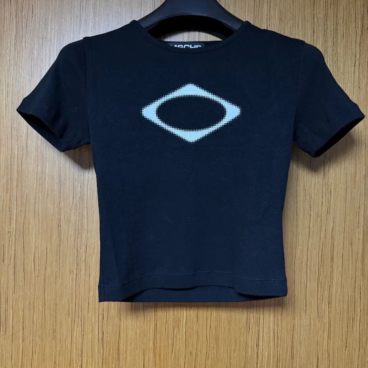 ミスチーフ RHOMBUS ブラー Tシャツ ミニ ブラック M